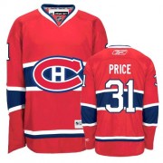 Reebok Montreal Canadiens 31 Men's Carey Price Red Authentic Home NHL Jersey