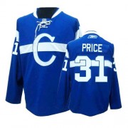 Reebok Montreal Canadiens 31 Youth Carey Price Blue Premier Third NHL Jersey