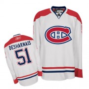 Reebok Montreal Canadiens 51 Men's David Desharnais White Premier Away NHL Jersey