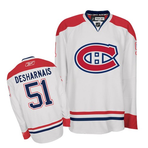 Reebok Montreal Canadiens 51 Men's David Desharnais White Premier Away NHL Jersey Reebok Montreal Canadiens 51 Men's David Desharnais White Premier Away NHL Jersey