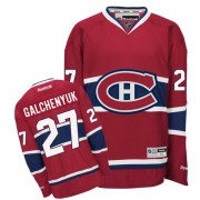 Reebok Montreal Canadiens 27 Youth Alex Galchenyuk Red Premier Home NHL Jersey