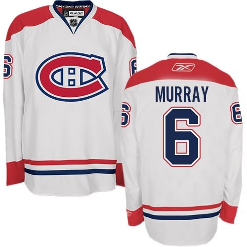 Reebok Montreal Canadiens 6 Men's Douglas Murray White Authentic Away NHL Jersey Reebok Montreal Canadiens 6 Men's Douglas Murray White Authentic Away NHL Jersey