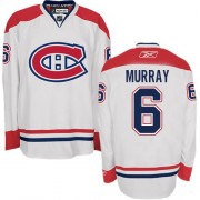 Reebok Montreal Canadiens 6 Men's Douglas Murray White Premier Away NHL Jersey