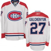 Reebok Montreal Canadiens 27 Youth Alex Galchenyuk White Authentic Away NHL Jersey
