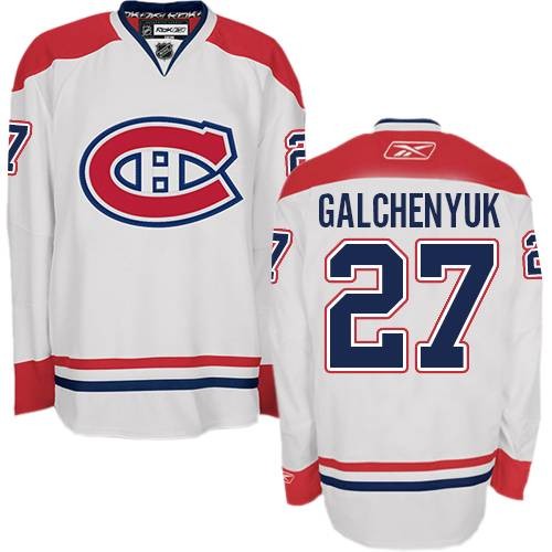 Reebok Montreal Canadiens 27 Youth Alex Galchenyuk White Premier Away NHL Jersey Reebok Montreal Canadiens 27 Youth Alex Galchenyuk White Premier Away NHL Jersey
