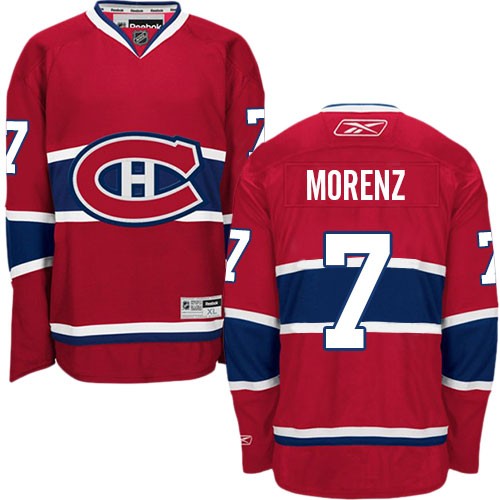 Reebok Montreal Canadiens 7 Men's Howie Morenz Red Premier Home NHL Jersey Reebok Montreal Canadiens 7 Men's Howie Morenz Red Premier Home NHL Jersey