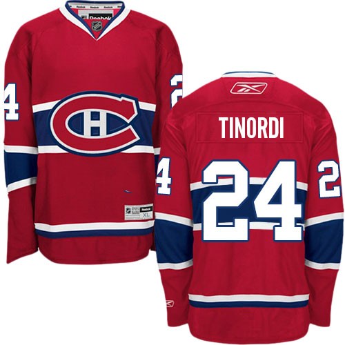 Reebok Montreal Canadiens 24 Men's Jarred Tinordi Red Premier Home NHL Jersey Reebok Montreal Canadiens 24 Men's Jarred Tinordi Red Premier Home NHL Jersey
