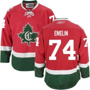 Reebok Montreal Canadiens 74 Men's Alexei Emelin Red Premier Third New CD NHL Jersey