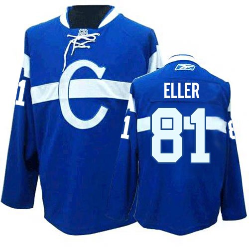 Reebok Montreal Canadiens 81 Men's Lars Eller Blue Authentic Third NHL Jersey Reebok Montreal Canadiens 81 Men's Lars Eller Blue Authentic Third NHL Jersey