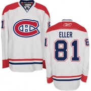 Reebok Montreal Canadiens 81 Men's Lars Eller White Authentic Away NHL Jersey