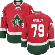 Reebok Montreal Canadiens 79 Men's Andrei Markov Red Authentic Third New CD NHL Jersey