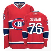 Reebok Montreal Canadiens 76 Men's P.K Subban Red Authentic Home NHL Jersey