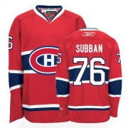 Reebok Montreal Canadiens 76 Men's P.K Subban Red Premier Home NHL Jersey