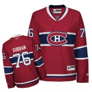 Reebok Montreal Canadiens 76 Womne's P.K Subban Red Women's Premier Home NHL Jersey