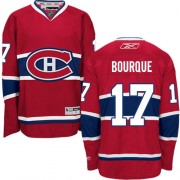 Reebok Montreal Canadiens 17 Men's Rene Bourque Red Authentic Home NHL Jersey