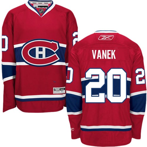 Reebok Montreal Canadiens 20 Men's Thomas Vanek Red Authentic Home NHL Jersey