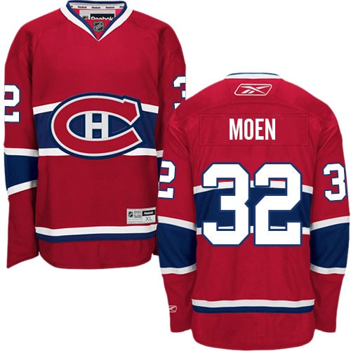 Reebok Montreal Canadiens 32 Men's Travis Moen Red Authentic Home NHL Jersey Reebok Montreal Canadiens 32 Men's Travis Moen Red Authentic Home NHL Jersey
