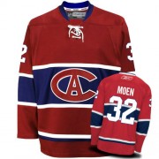 Reebok Montreal Canadiens 32 Men's Travis Moen Red Authentic New CA NHL Jersey