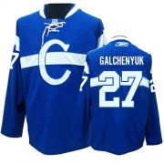 Reebok Montreal Canadiens 27 Men's Alex Galchenyuk Blue Authentic Third NHL Jersey