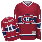 Reebok Montreal Canadiens 11 Men's Brendan Gallagher Red Authentic Home NHL Jersey