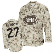 Reebok Montreal Canadiens 27 Men's Alex Galchenyuk Camouflage Authentic NHL Jersey