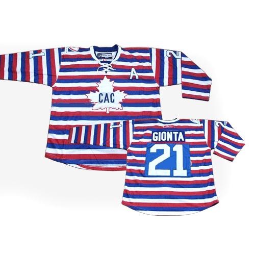 Reebok Montreal Canadiens 21 Men s Brian Gionta Stripe Authentic