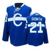 Reebok Montreal Canadiens 21 Youth Brian Gionta Blue Authentic Third NHL Jersey